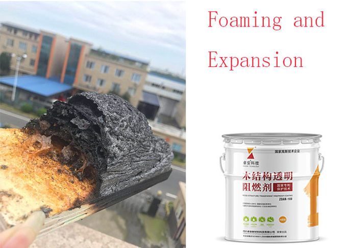 15mins 0.3mm Water Based Fire Retardant Paint For Exterior Wood Timber Environmental Osb